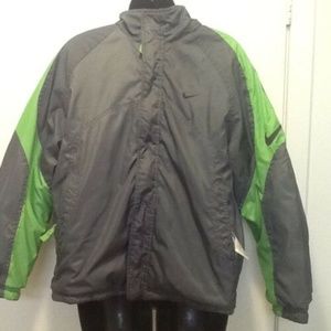 Nike Reversible Coat Fleece Gray Jacket Youth